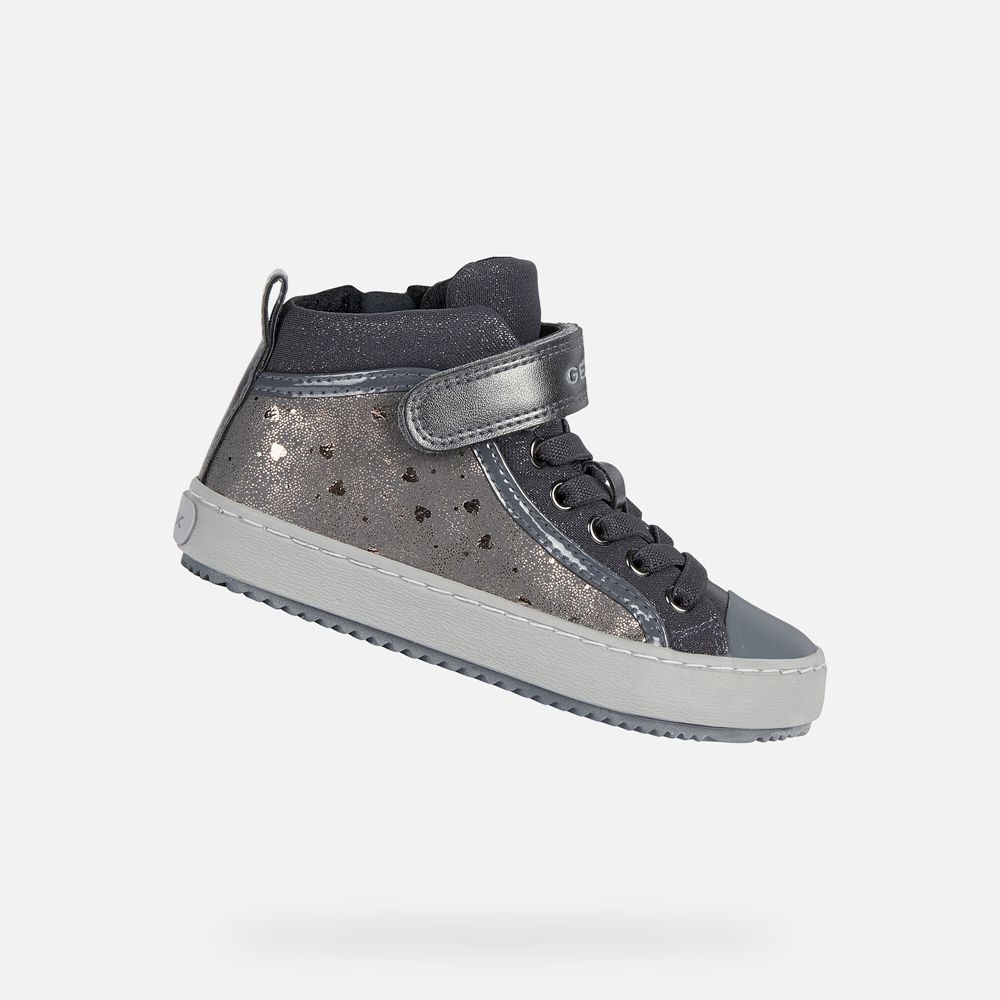 Tenis Geox Menina Cinzentas Escuro - Kalispera - SONQD0486
